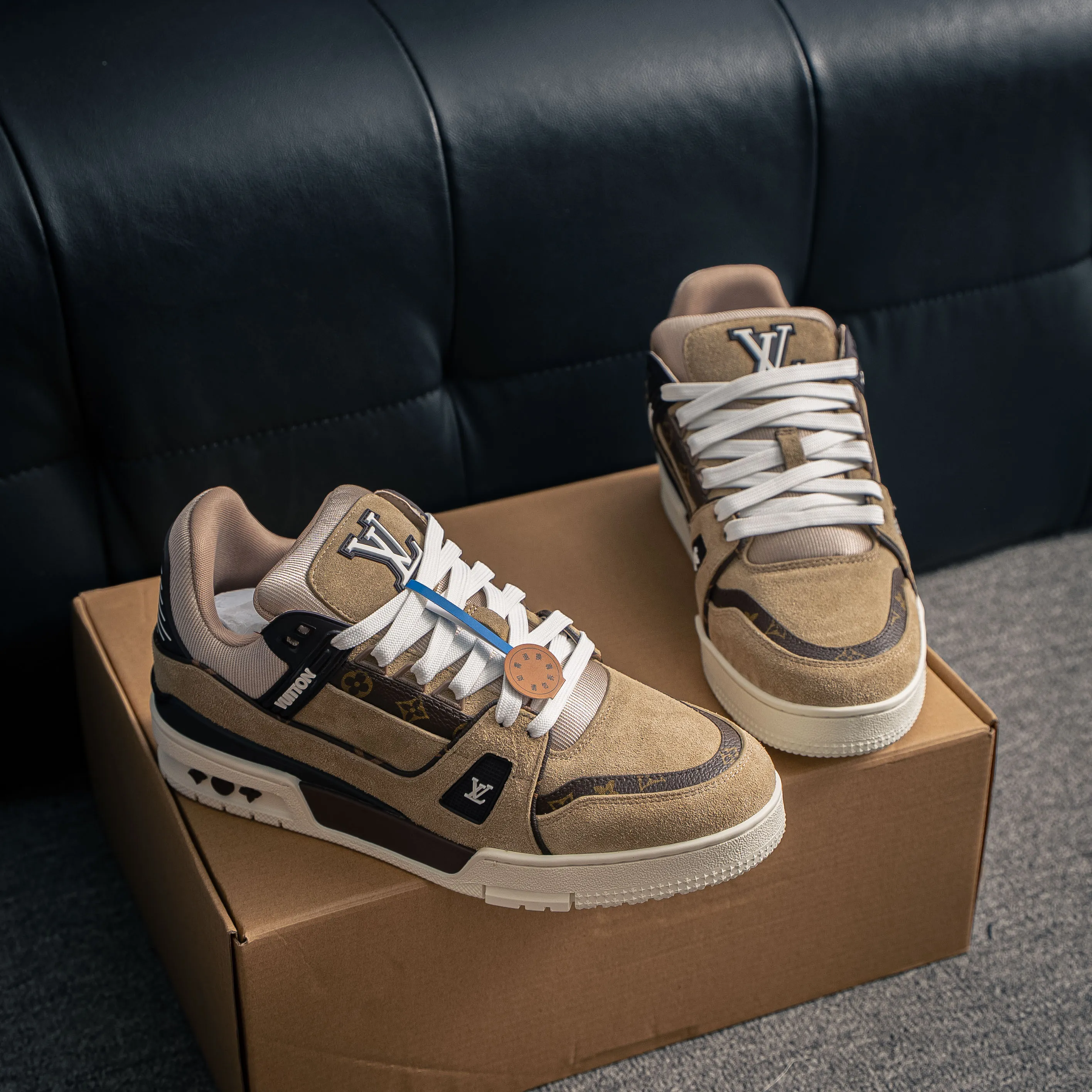 ＃ Louis Vuitton Trainer lv Sneakers Shoes Shoes Yellow Shoes Shoes 3D